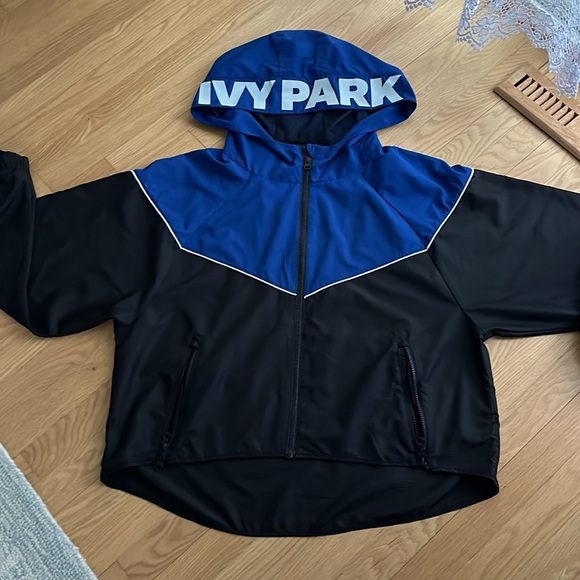 IVY PARK Blue and Black Jacket with Chevron Design - Picture 5 of 11